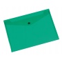 Envelope Wallet Q-CONNECT press stud, PP, A4, 172 micron, transparent green