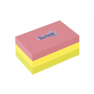 Bloczek samoprzylepny TARTAN™ (12776-N), 127x76mm, 6x100 kart., mix kolorów, Bloczki samoprzylepne, Papier i etykiety
