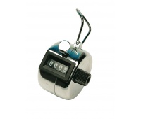 Mechanical counter Q-CONNECT, clinker, manual, chrome, silver