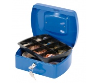 Cash Box Q-CONNECT, medium, 205x85x160mm, blue