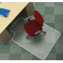 Under Chair Mat Q-CONNECT, carpet protection, 134x115cm, T-shape