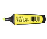 Highlighter Q-CONNECT Premium, 2-5mm (line), rubberised grip, yellow
