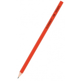 Wooden Pencil Q-CONNECT HB, lacquered, red