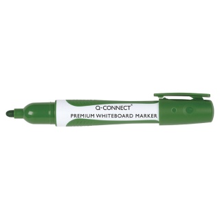 Whiteboard Marker Q-CONNECT Premium, rubber handle, round, 2-3mm (line), green