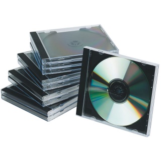 CD/DVD Case Q-CONNECT, standard, 10pcs, clear