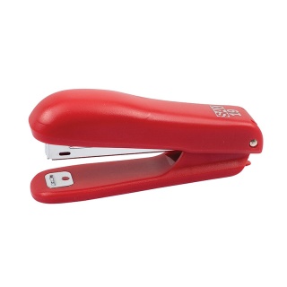 Stapler SAX 19, capacity 10 sheets, built-in staple remover, red, FREE staples