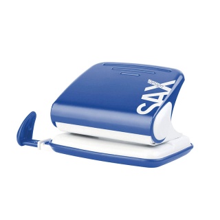 Hole Punch SAXDesign 318, capacity up to 20 sheets, blue