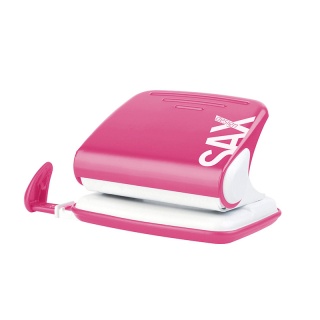 Hole Punch SAXDesign 318, capacity up to 20 sheets, pink, display