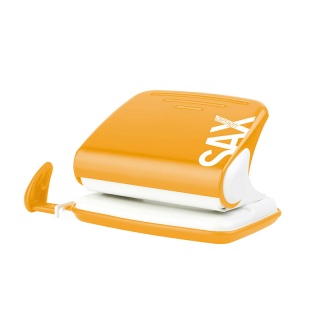 Hole Punch SAXDesign 318, capacity up to 20 sheets, orange, display