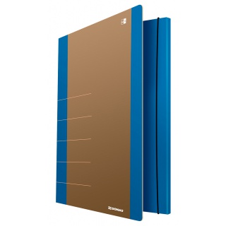 Cardboard folder with elastic band DONAU Life, 500gsm, A4, blue