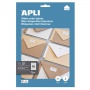 Universal Labels APLI 38x21. 2mm, rectangle, white, 10 sheets