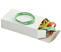 Rubber Bands Q-CONNECT, 0. 1kg, diameter 102mm, assorted colours