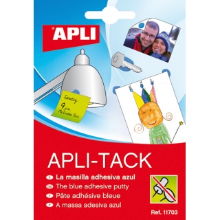 Masa mocująca APLI Apli-Tack, w bloku, 57g, niebieska, Kleje, Drobne akcesoria biurowe