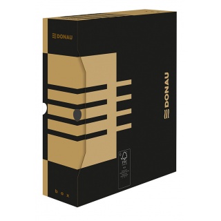 Archive Box DONAU, cardboard, A4/100mm, brown