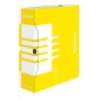 Pudło archiwizacyjne DONAU, karton, A4/100mm, żółte, Pudła archiwizacyjne, Archiwizacja dokumentów