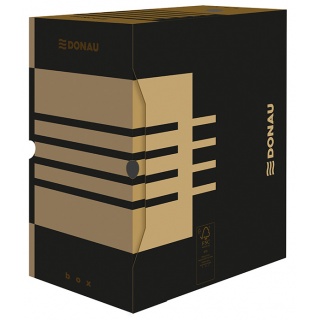 Archive Box DONAU, cardboard, A4/155mm, brown
