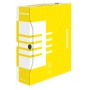 Pudło archiwizacyjne DONAU, karton, A4/80mm, żółte, Pudła archiwizacyjne, Archiwizacja dokumentów