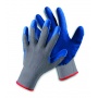 Rękawice ekon. Clinker (HS-04-002), montażowe, rozm. 10, biało-niebieskie, Rękawice, Ochrona indywidualna