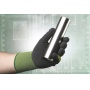 Rękawice Virdis, montażowe, nylon+lateks, rozm. 10, zielono-czarny, Rękawice, Ochrona indywidualna