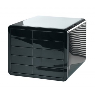 Zestaw 5 szufladek HAN iBox, ABS, A4, czarny, Szufladki - zestawy, Drobne akcesoria biurowe