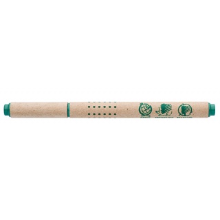 Długopis ICO Green, pakowany na displayu, brązowy, Długopisy, Artykuły do pisania i korygowania