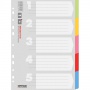 Dividers OFFICE PRODUCTS, cardboard, A4, 223x297mm, 5pcs, assorted colours, Cardboard dividers, Document archiving
