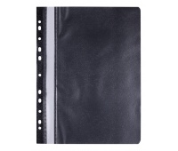 Skoroszyt OFFICE PRODUCTS, PP, A4, miękki, 100/170mikr., wpinany, czarny