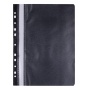 Report File OFFICE PRODUCTS, PP, A4, soft, 100/170 micron, perforated, black