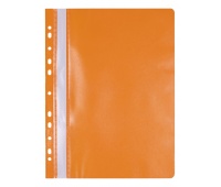 Skoroszyt OFFICE PRODUCTS, PP, A4, miękki, 100/170mikr., wpinany, pomarańczowy