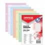 Perforated Binder Refills OFFICE PRODUCTS, A4, square-ruled, 50 sheets, assorted colours