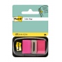 Zakładki indeksujące POST-IT® (680-21), PP, 25,4x43,2mm, 50 kart., jaskraworóżowe, Zakładki indeksujące, Papier i etykiety