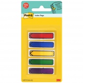 Zakładki indeksujące POST-IT&reg; (684-ARR1), PP, 11,9x43,2mm, strzałka, 5x20 kart., mix kolor&oacute;w