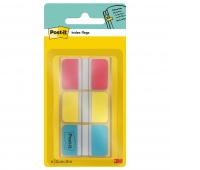 Filing Index Tabs POST-IT® for archiving, (686-RYB), PP, strong, 25,4x38.1mm, 3x22 tabs, color mix