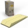 Karteczki samoprzylepne POST-IT&reg; Recycled Notes (653-1T), 38x51mm, 24x100 kart., ż&oacute;łty, Bloczki samoprzylepne, Papier i etykiety, EKO-CERT