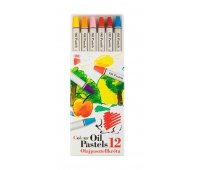 Oil pastels ICO Suni, 12pcs, color mix