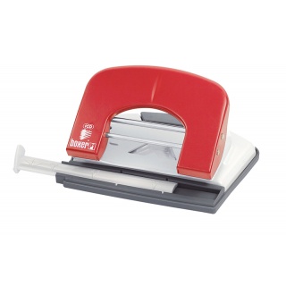 Hole Punch ICO Boxer P1, capacity up to 15 sheets, red
