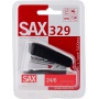 Stapler SAX329, capacity 20 sheets, black, FREE staples