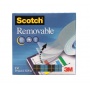 Self-adhesive Tape, for repositioning, SCOTCH® Removable (811), matt, 19mm, 32. 9m