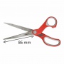 Office Scissors SCOTCH® (1408), ergonomic, 18cm, red-grey
