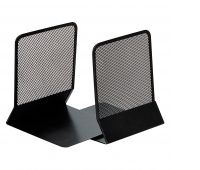 Stojak na książki Q-CONNECT Office Set, metalowy, 2 szt., czarny