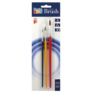 Brushes ICO, blister, 3pcs, (size 4, 6 10)