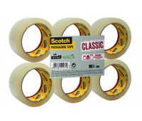 Taśma pakowa Scotch® Classic (CL.4850.F6.T), 48mm, 50m, 6szt., transparentna