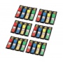 Zestaw promocyjny zakładek POST-IT® (683-4), PP, 11,9x43,2mm, 4x(4x35kart.) +2x(4x35kart.)GRATIS, mix kolorów, Zakładki indeksujące, Papier i etykiety