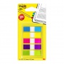Filing Index Tabs POST-IT® (683-5CB), PP, 11,9x43,1mm, 5x20 tabs, assorted colours