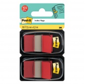 Zakładki indeksujące POST-IT® (680-R2EU), PP, 25,4x43,2mm, 2x50 kart., czerwone