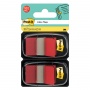 Filing Index Tabs POST-IT® (680-R2EU), PP, 25.4x43.2mm, 2x50 tabs, red, Indexing Tabs, Paper and labels