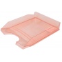 Desktop Letter Tray OFFICE PRODUCTS, polystyrene/PP, A4, transparent red