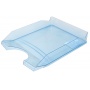 Desktop Letter Tray OFFICE PRODUCTS, polystyrene/PP, A4, transparent blue