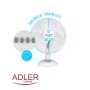 Wentylator ADLER AD 7303, biurkowy, śr. 30cm, 70W, biały, Wentylatory, Wyposażenie biura