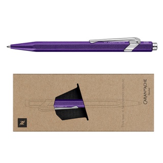 Długopis CARAN D'ACHE 849 Nespresso Arpeggio, M, w pudełku, fioletowy, Długopisy, Artykuły do pisania i korygowania
